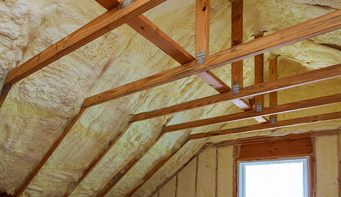 Ceiling insulation replacement