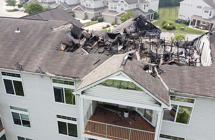 Roof Damage by Fire