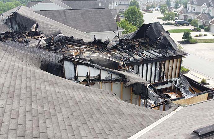 Roof Damage by Fire