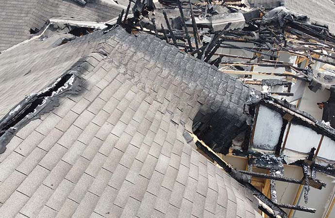 Roof Damage by Fire