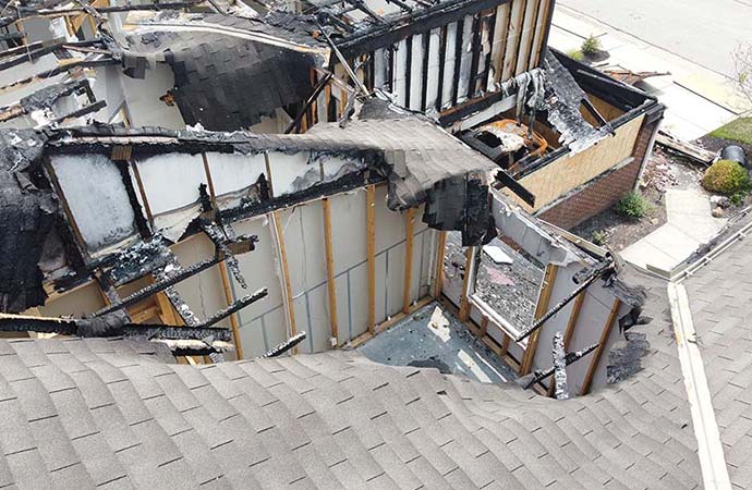 Roof Damage by Fire