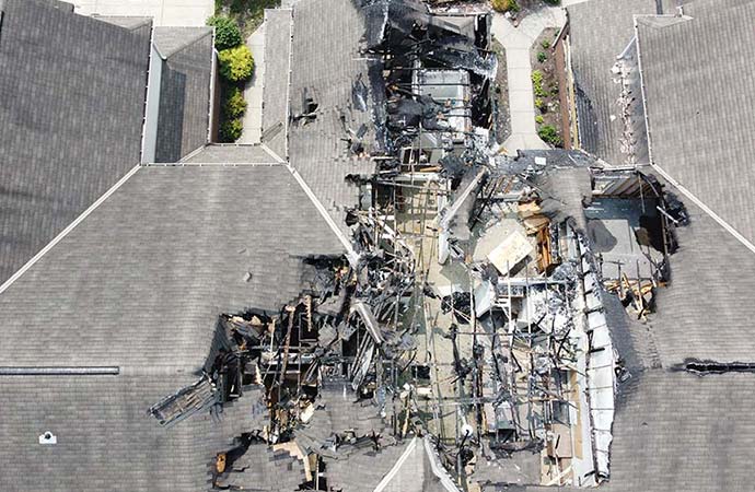 Roof Damage by Fire