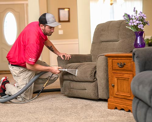 Professional upholstery cleaning