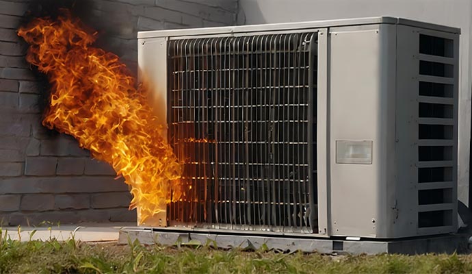 AC System Fire Damage Restoration in Cincinnati and Sarasota