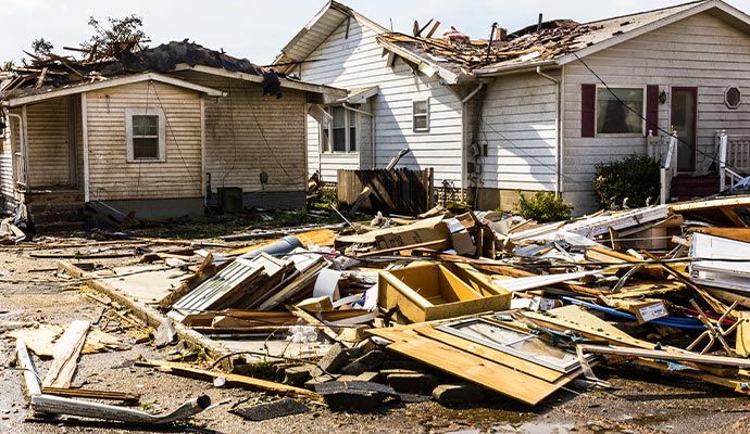 Disaster damaged property Disaster damaged property